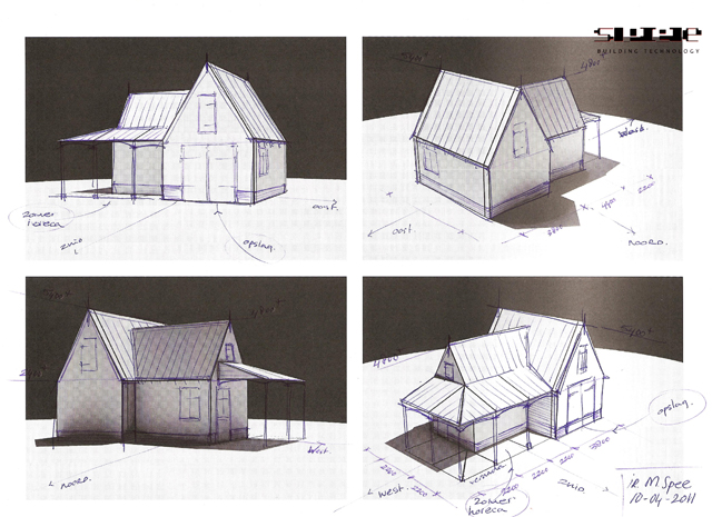 buitenverblijf schets 